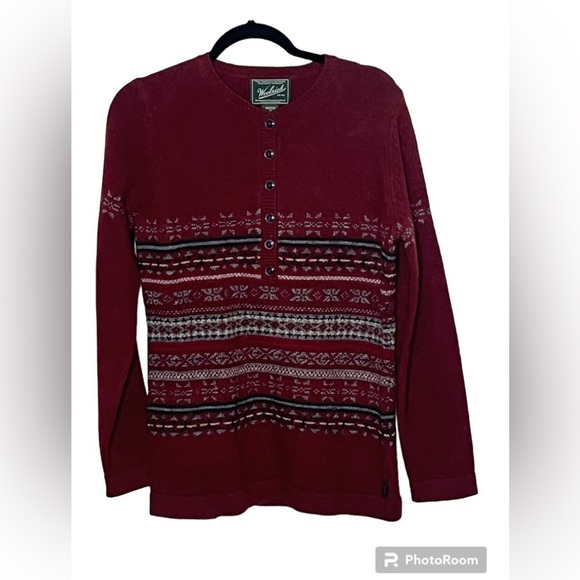 Woolrich Lambs Wool Sweater Sz Med - Picture 1 of 10